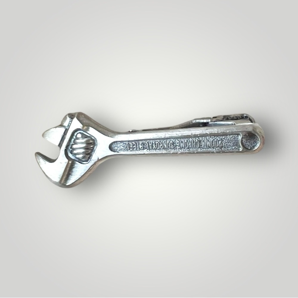 Wrench Tool Unique Christmas Gift For Him Tie Clip Bar Gift Made In Japan New - Picture 5 of 9